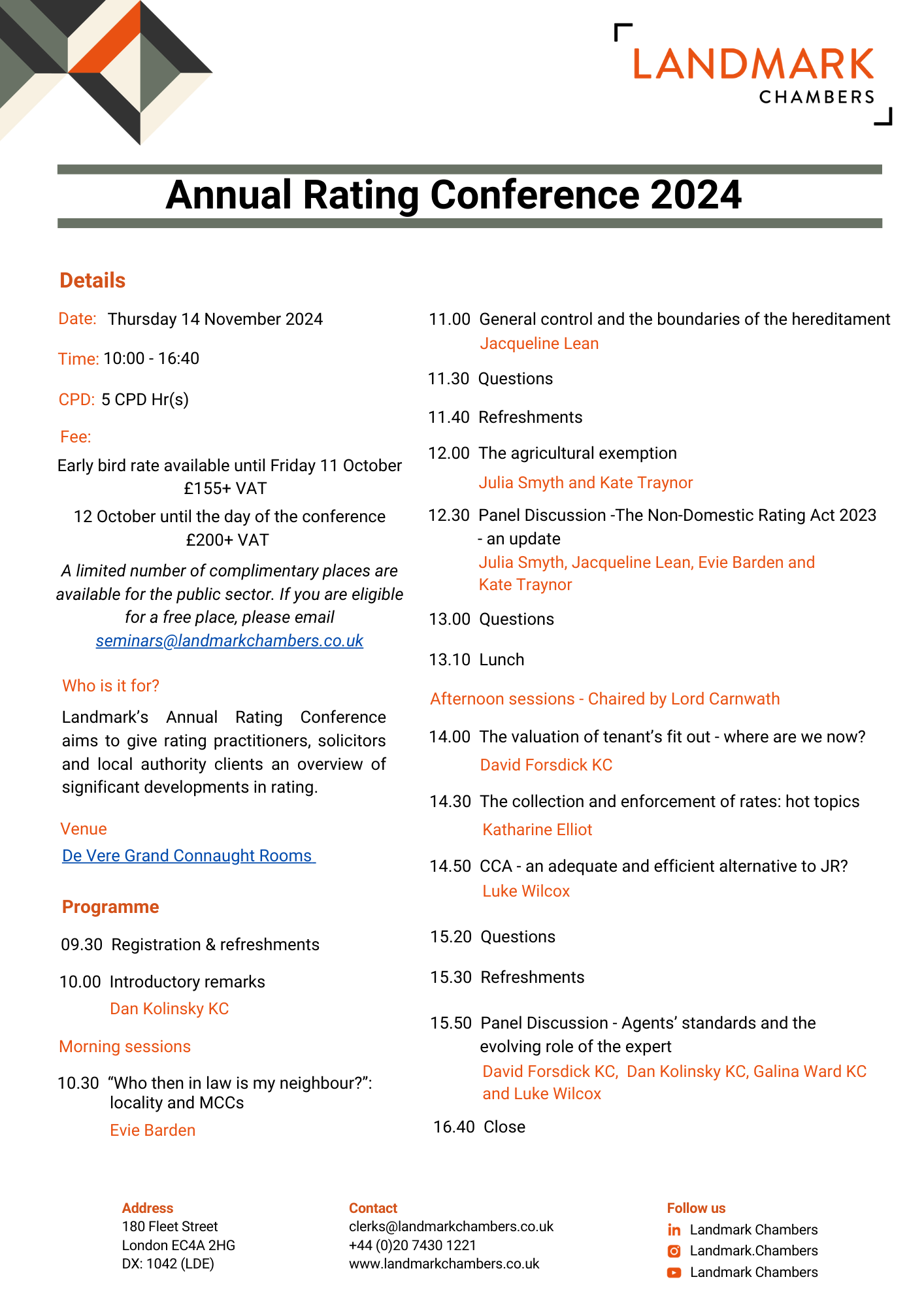 Annual Rating Conference 2024 Programme